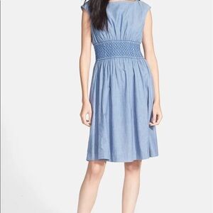 NEW KATE SPADE NY Blair chambray fit flare dress 0